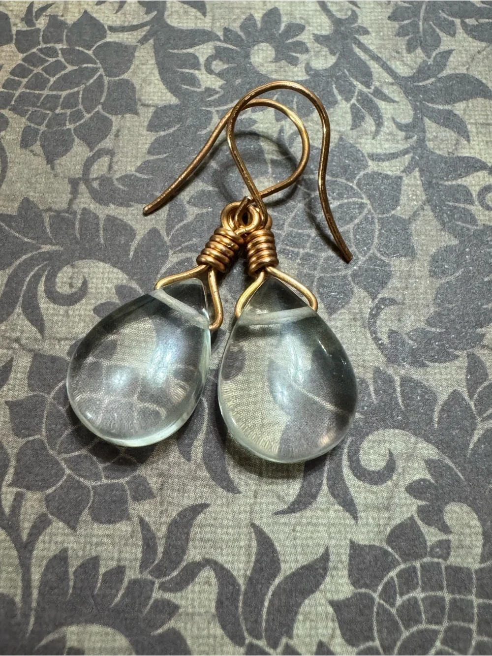 QUARTZ CRYSTAL EARRINGS NEW